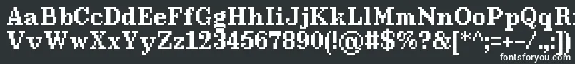 Шрифт MillenniumBold – белые шрифты