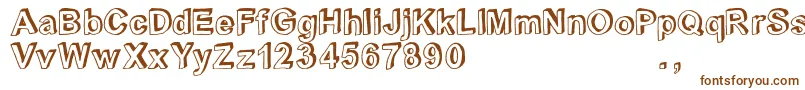 Crblatrial Font – Brown Fonts on White Background