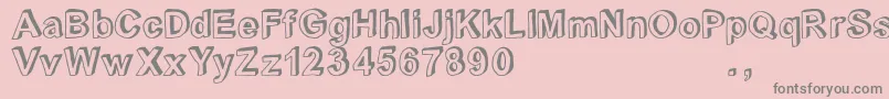 Crblatrial Font – Gray Fonts on Pink Background