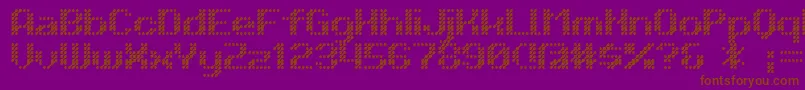 D3Isotopism Font – Brown Fonts on Purple Background