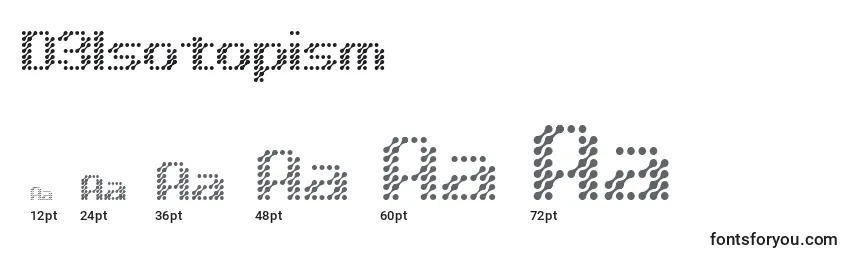 D3Isotopism Font Sizes