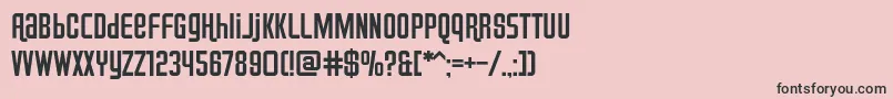 Airport Font – Black Fonts on Pink Background