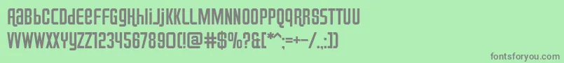 Airport Font – Gray Fonts on Green Background