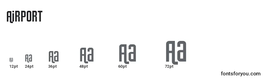 Airport (92277) Font Sizes