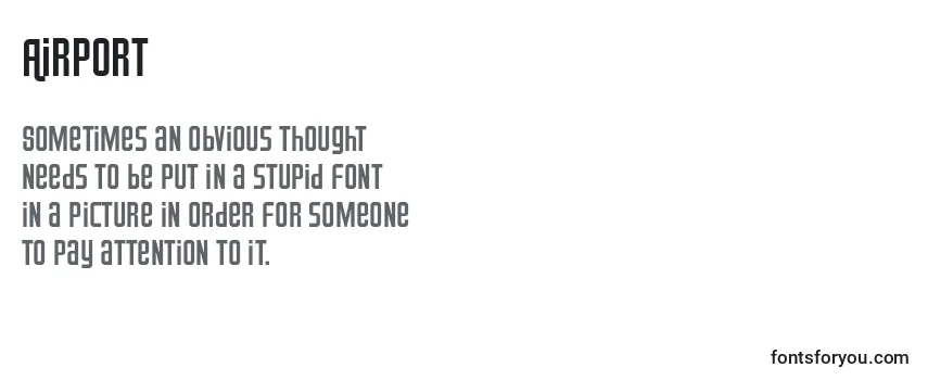 Airport (92277) Font