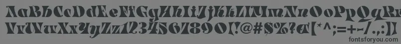 MasqueradeMedium Font – Black Fonts on Gray Background