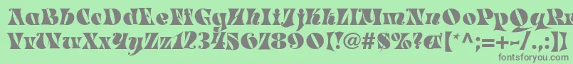 MasqueradeMedium Font – Gray Fonts on Green Background
