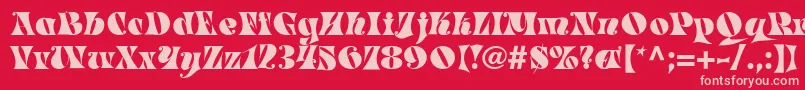 En savoir plus sur la police MasqueradeMedium Police MasqueradeMedium – polices roses sur fond rouge