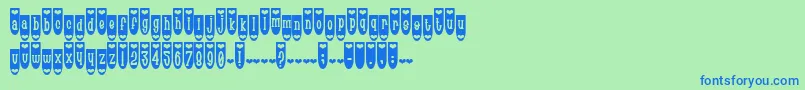 fuente Pophe – Fuentes Azules Sobre Fondo Verde