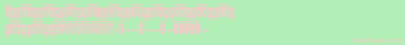 Pophe Font – Pink Fonts on Green Background