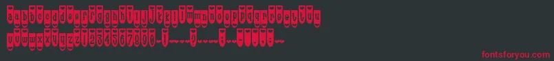 Pophe Font – Red Fonts on Black Background