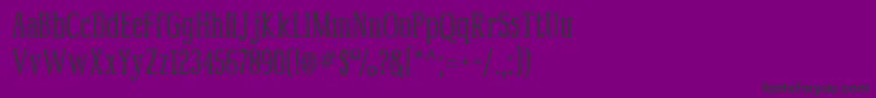 Mcfoodpoisoning1-Schriftart – Schwarze Schriften auf violettem Hintergrund
