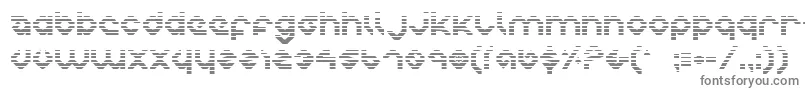 CharliesAnglesGradient-fontti – harmaat kirjasimet valkoisella taustalla