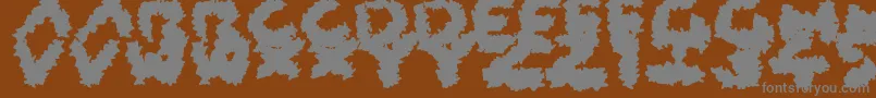 CoarseFuzz Font – Gray Fonts on Brown Background