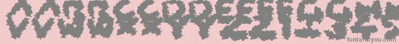 CoarseFuzz-Schriftart – Graue Schriften auf rosa Hintergrund