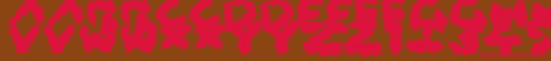 Więcej informacji o czcionce CoarseFuzz Czcionka CoarseFuzz – czerwone czcionki na brązowym tle