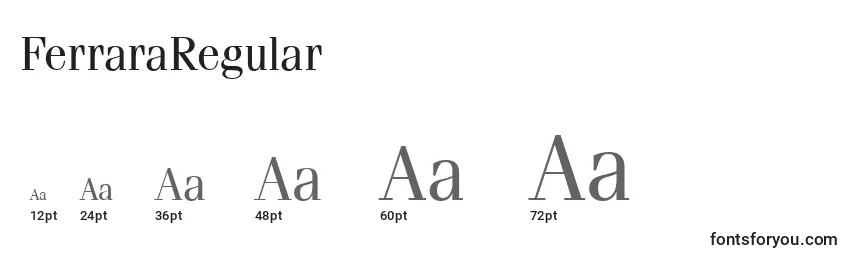 FerraraRegular Font Sizes