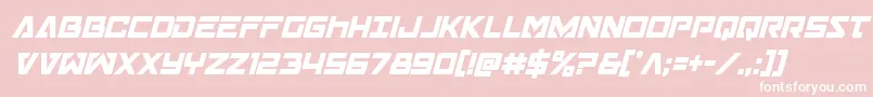 Transamericacondital Font – White Fonts on Pink Background