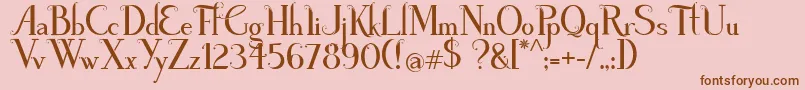 PoisonAppleRegularDemo Font – Brown Fonts on Pink Background