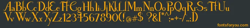 PoisonAppleRegularDemo Font – Orange Fonts on Black Background