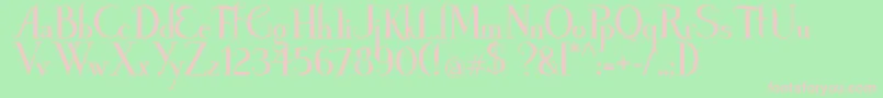 PoisonAppleRegularDemo Font – Pink Fonts on Green Background