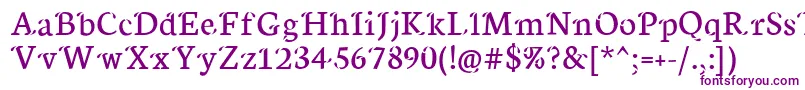 Xisfani Font – Purple Fonts on White Background