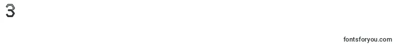 MiddlecaseNextInline Font – Fonts for Digit 3