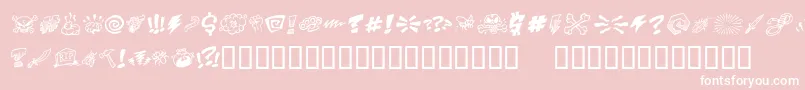 PottymouthbbReg Font – White Fonts on Pink Background