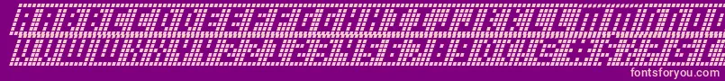 YGridItalic Font – Pink Fonts on Purple Background