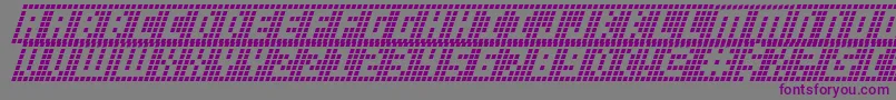 YGridItalic Font – Purple Fonts on Gray Background