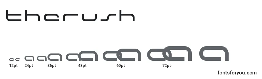 TheRush Font Sizes