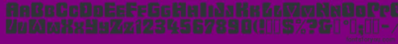 Wavyornamental Font – Black Fonts on Purple Background