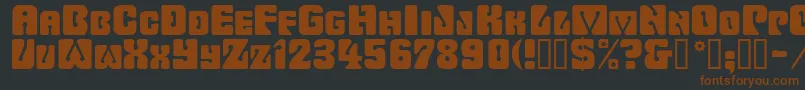 Wavyornamental Font – Brown Fonts on Black Background