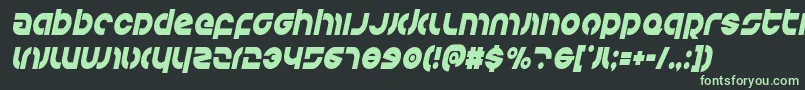 Kovacscondital Font – Green Fonts on Black Background