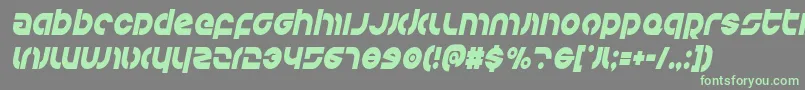 Kovacscondital Font – Green Fonts on Gray Background