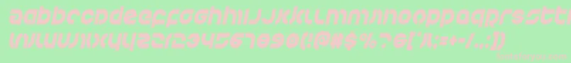 Kovacscondital Font – Pink Fonts on Green Background