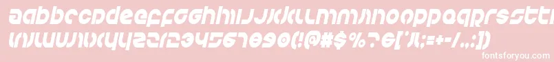 Kovacscondital Font – White Fonts on Pink Background