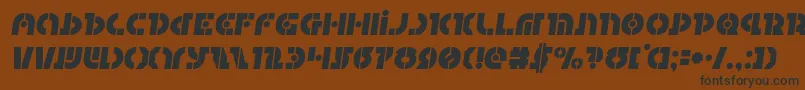 Questloksemital Font – Black Fonts on Brown Background