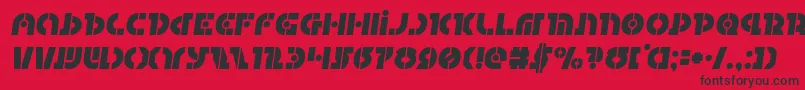 Questloksemital Font – Black Fonts on Red Background