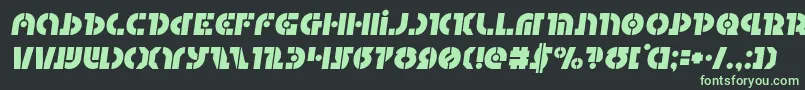 Questloksemital Font – Green Fonts on Black Background