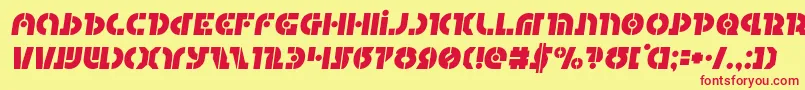 Questloksemital Font – Red Fonts on Yellow Background