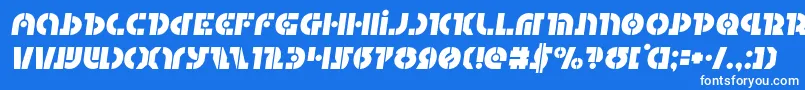 Questloksemital Font – White Fonts on Blue Background