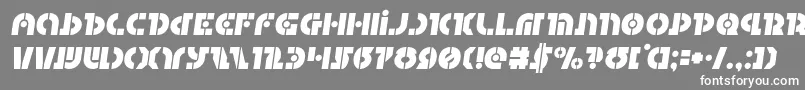 フォントQuestloksemital – 灰色の背景に白い文字