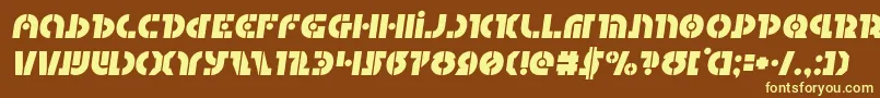 Questloksemital Font – Yellow Fonts on Brown Background