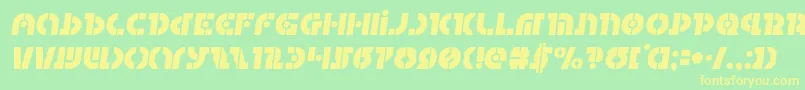 Questloksemital Font – Yellow Fonts on Green Background