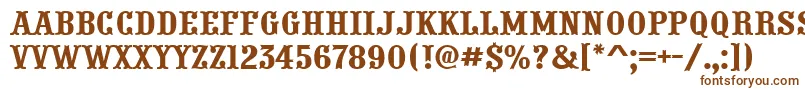 Шрифт APresentum – коричневые шрифты на белом фоне