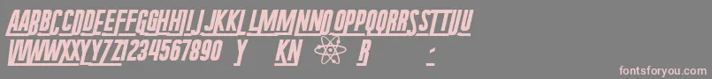 RadiumCorp Font – Pink Fonts on Gray Background