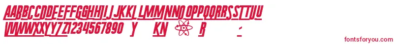 RadiumCorp Font – Red Fonts on White Background