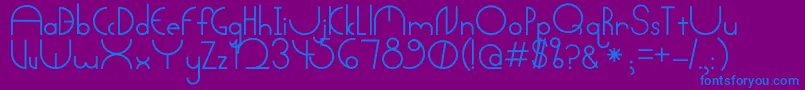 Шрифт Arctic – синие шрифты на фиолетовом фоне