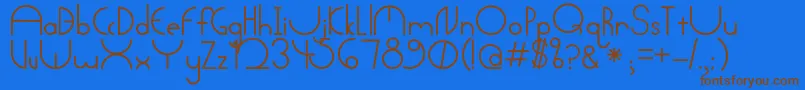 Arctic-fontti – ruskeat fontit sinisellä taustalla